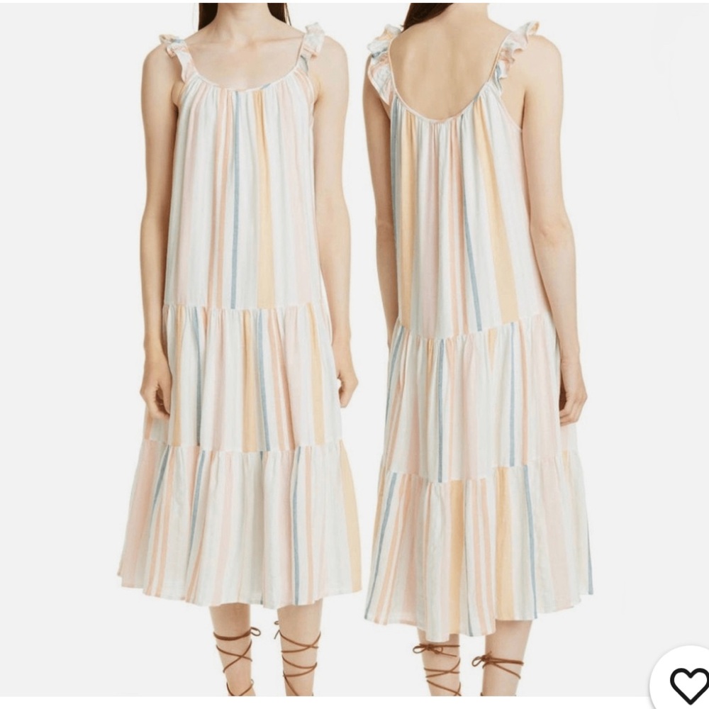Rails Linen Blend Capri Dress in Melon *NWT - Size S